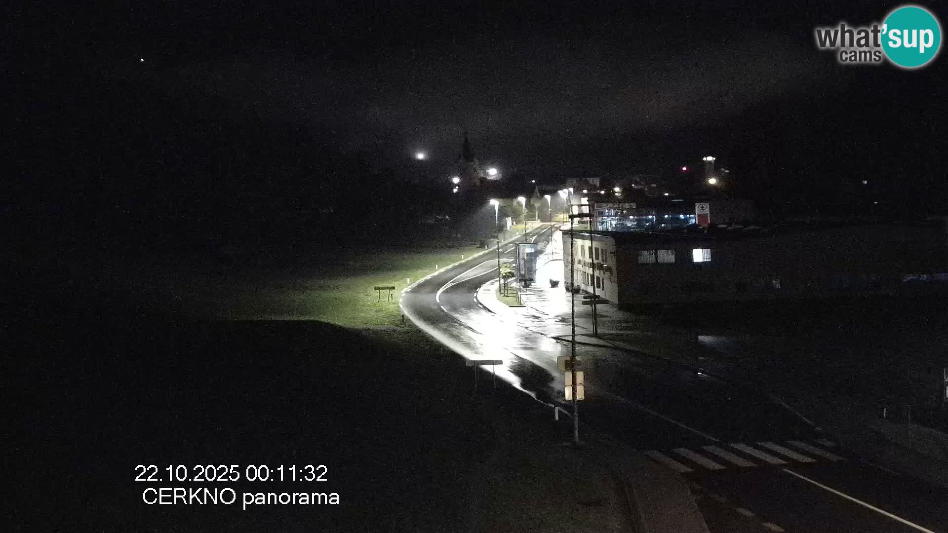 Cerkno city entrance Live Webcam