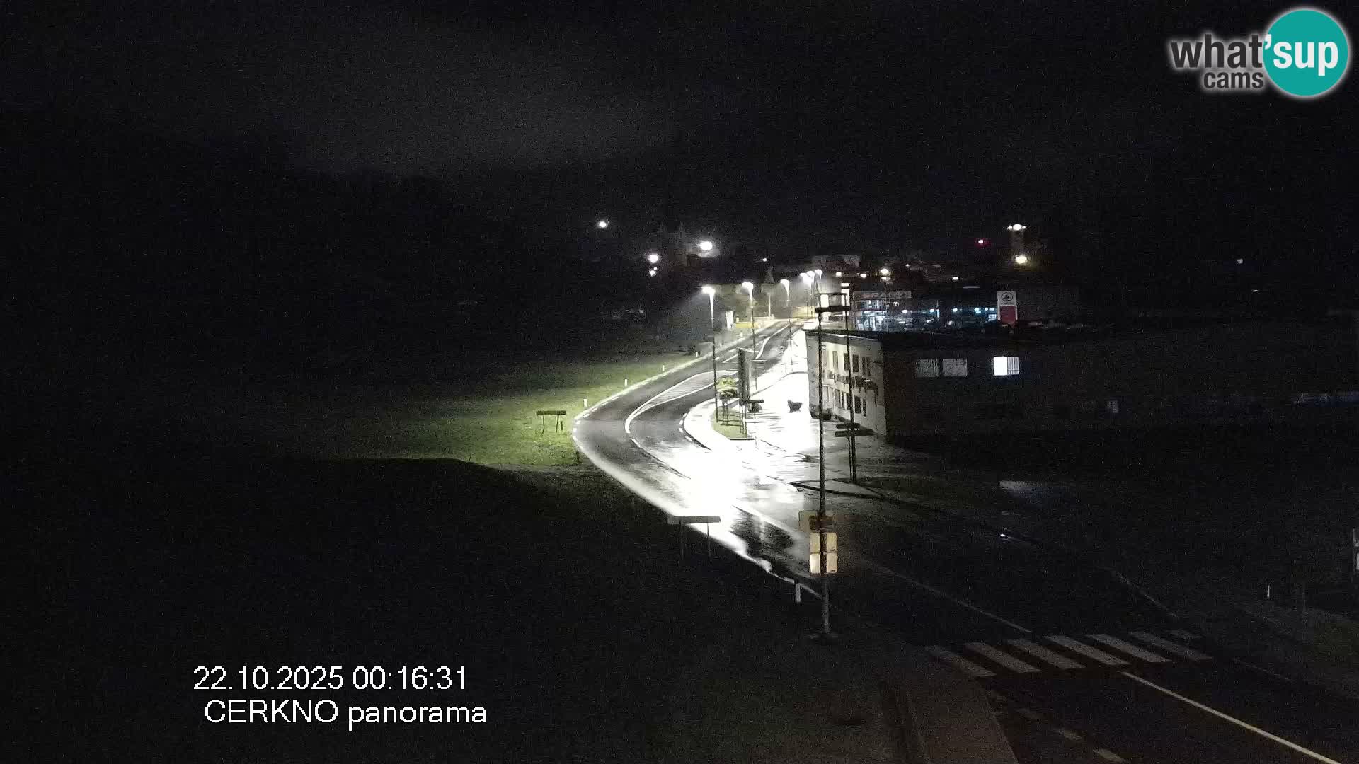Cerkno city entrance Live Webcam