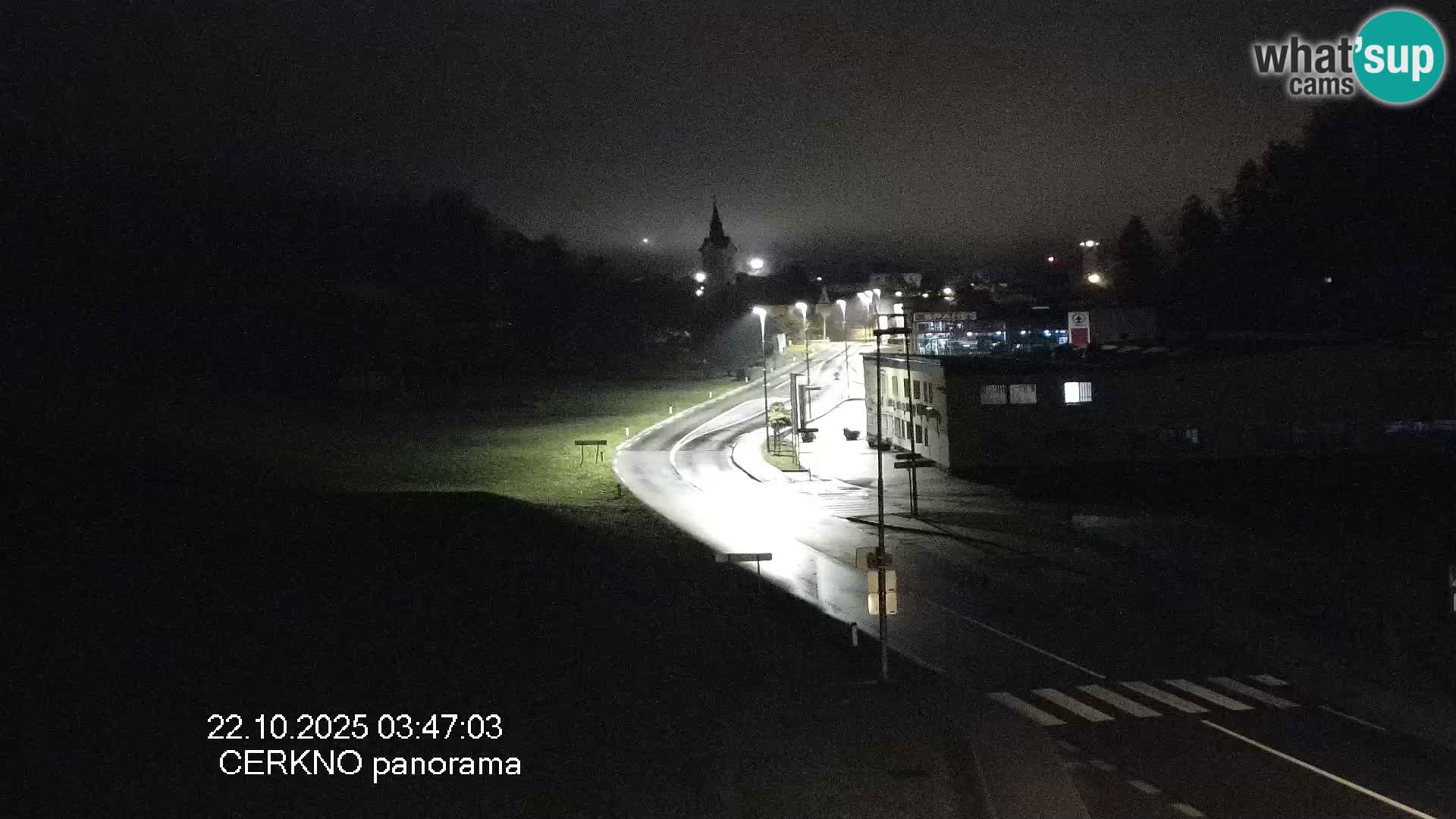 Cerkno entrada a la ciudad Webcam en vivo