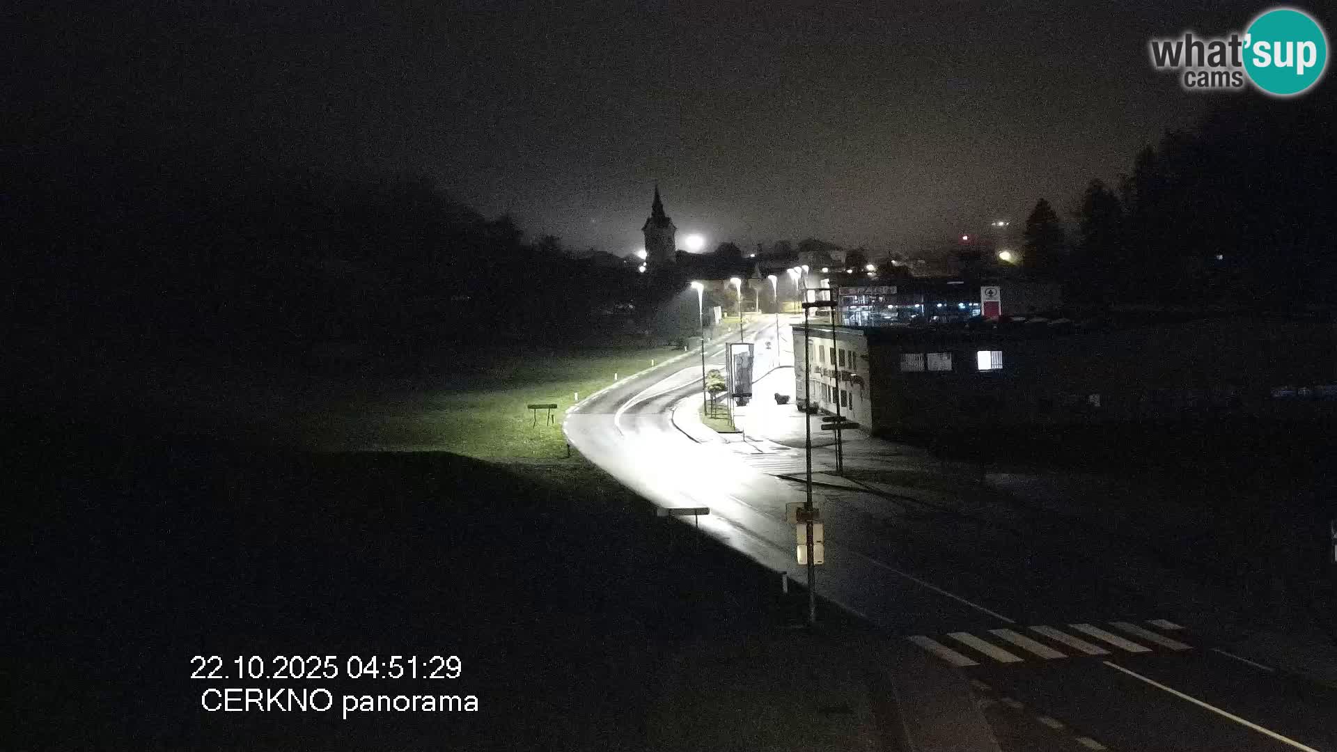 Cerkno entrada a la ciudad Webcam en vivo