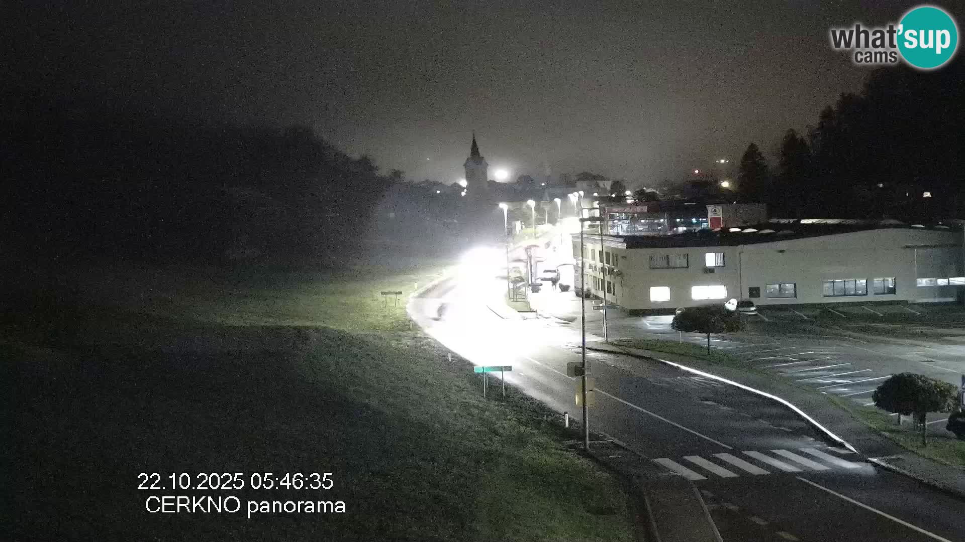 Cerkno city entrance Live Webcam