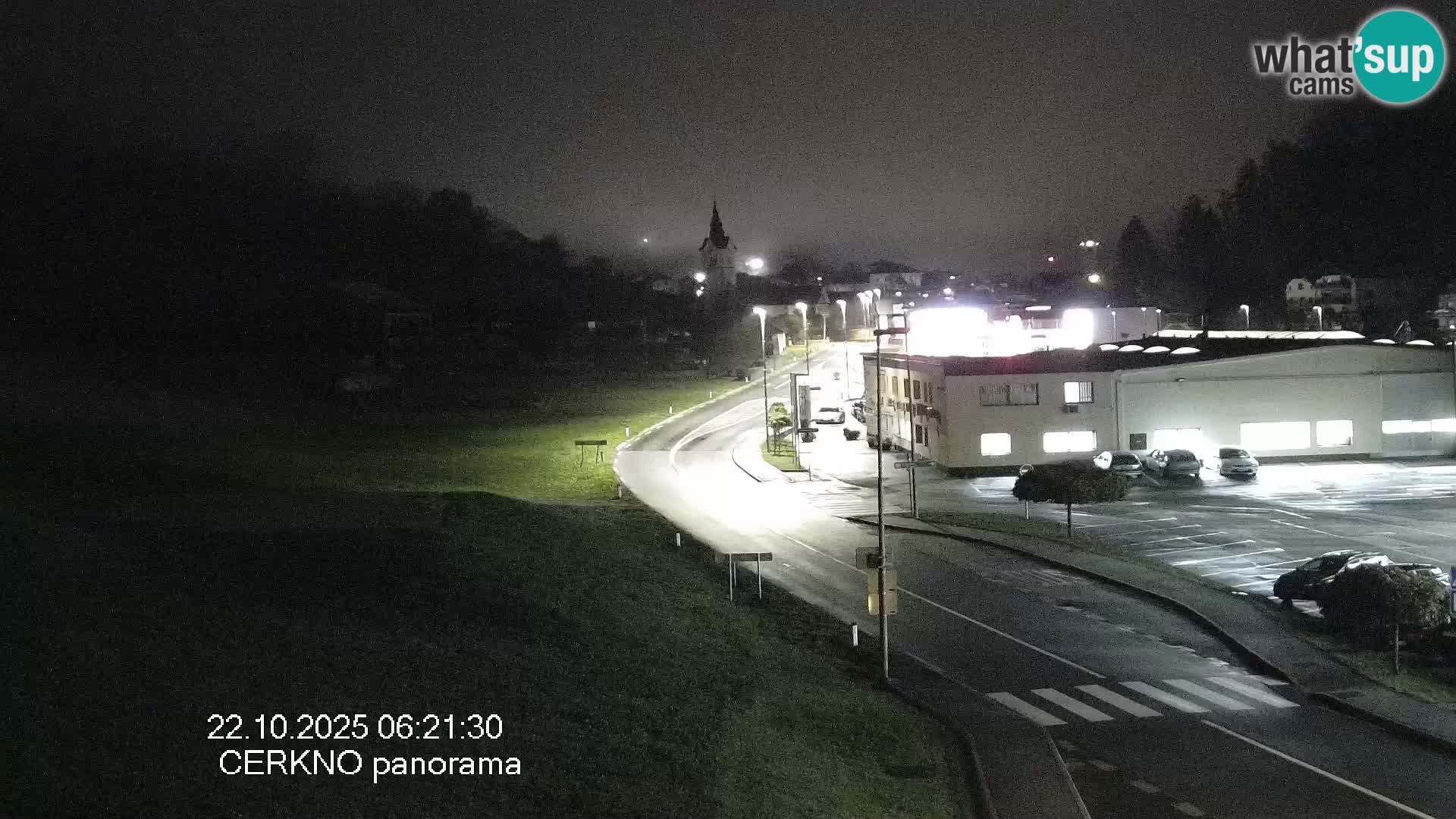 Cerkno city entrance Live Webcam