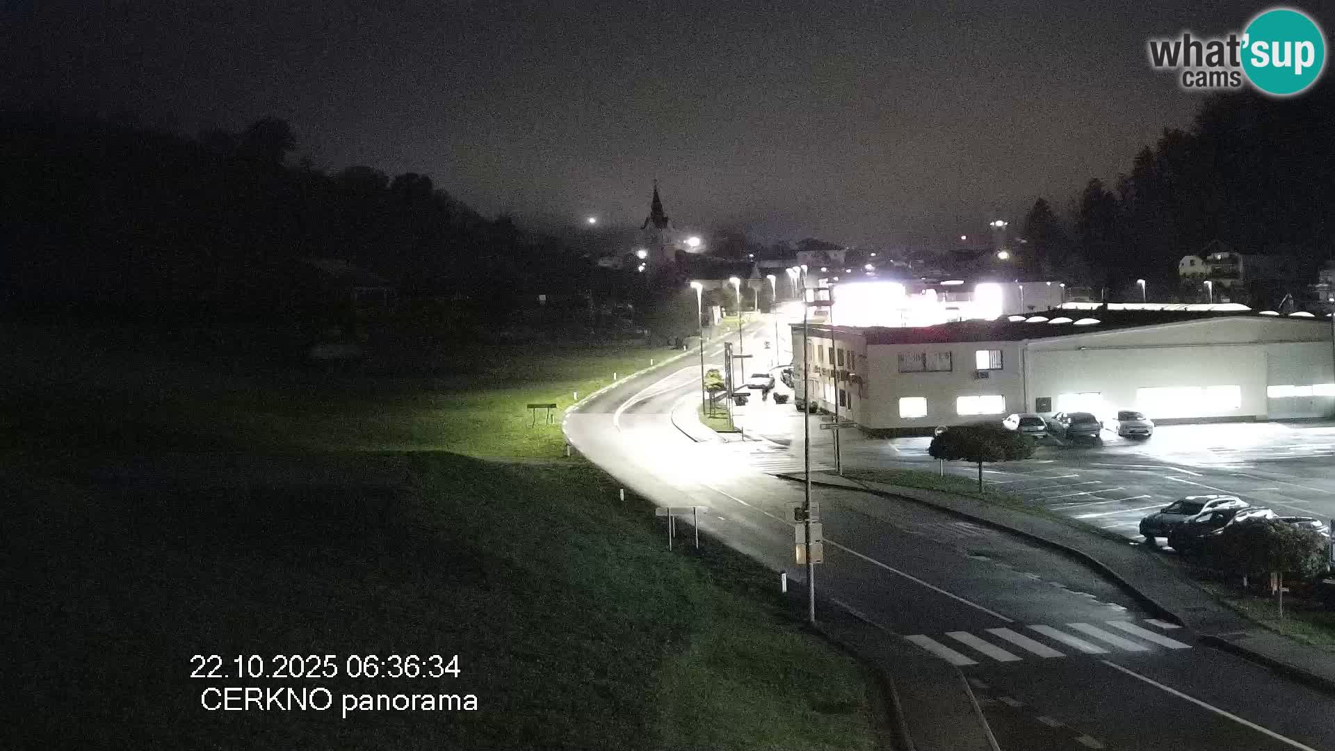 Cerkno entrada a la ciudad Webcam en vivo