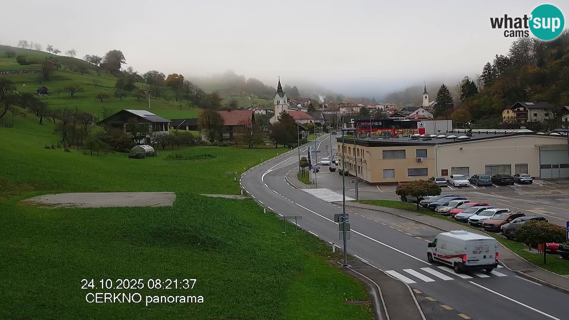 Cerkno city entrance Live Webcam