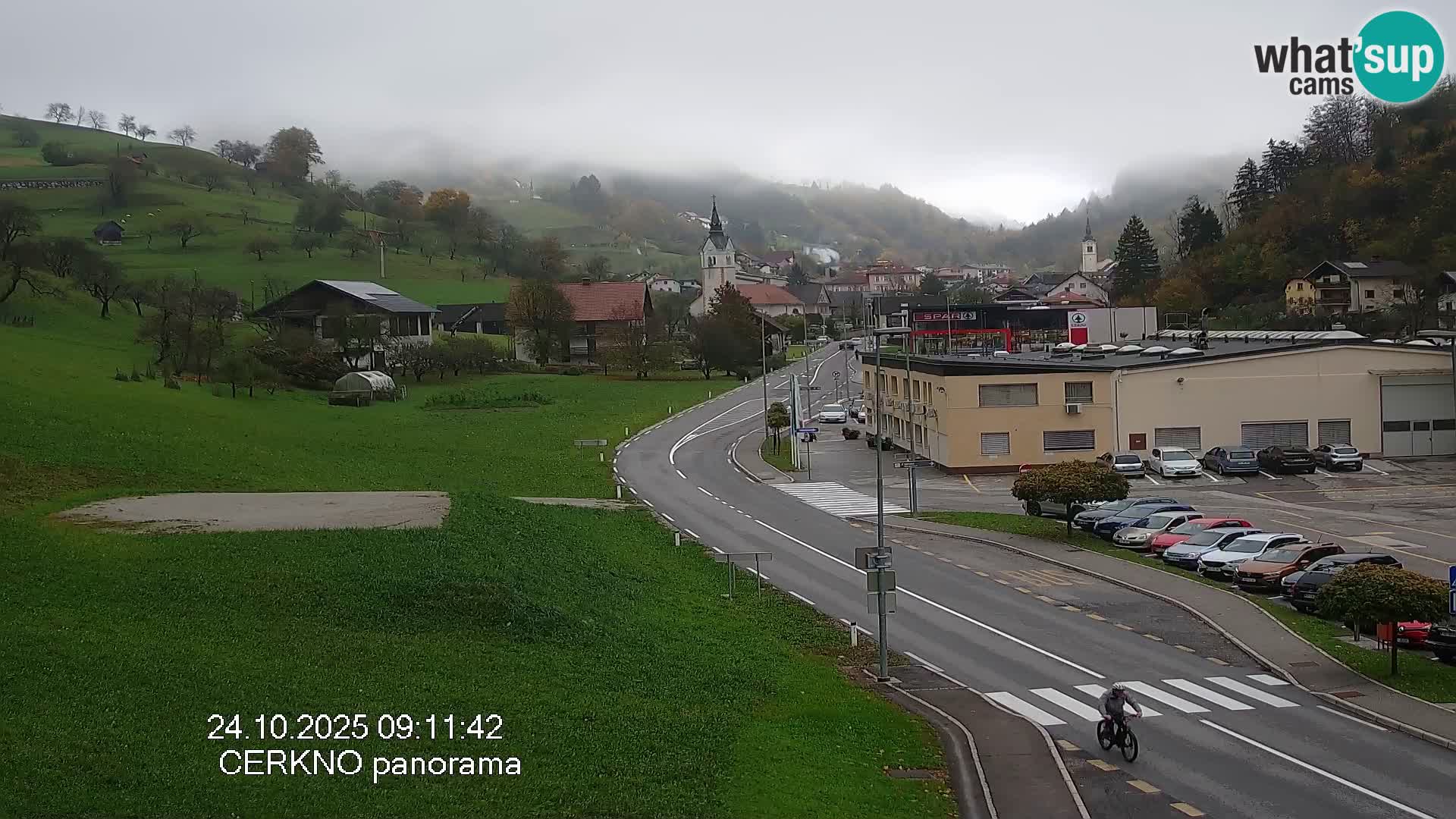 Cerkno city entrance Live Webcam