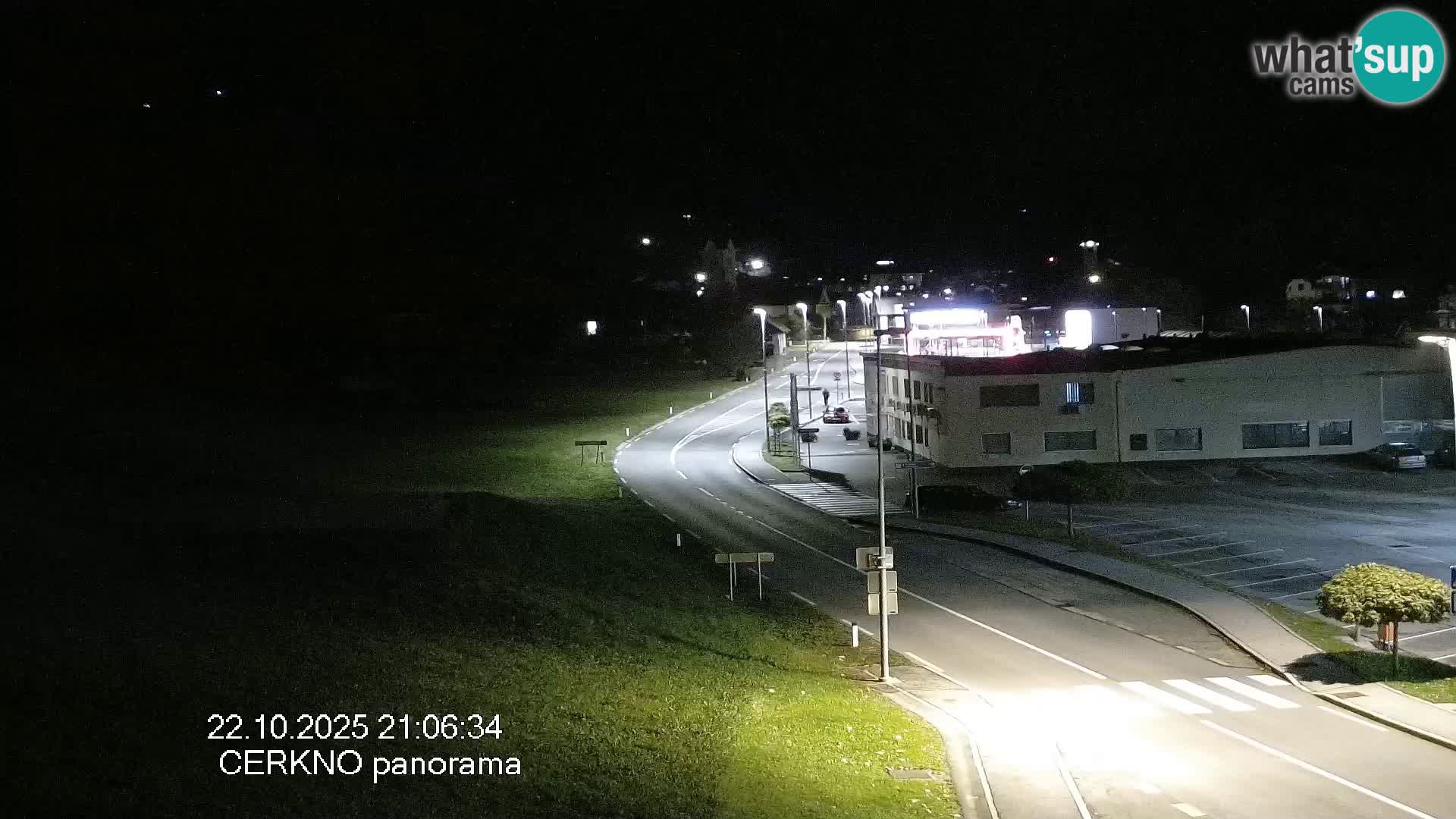 Cerkno entrada a la ciudad Webcam en vivo