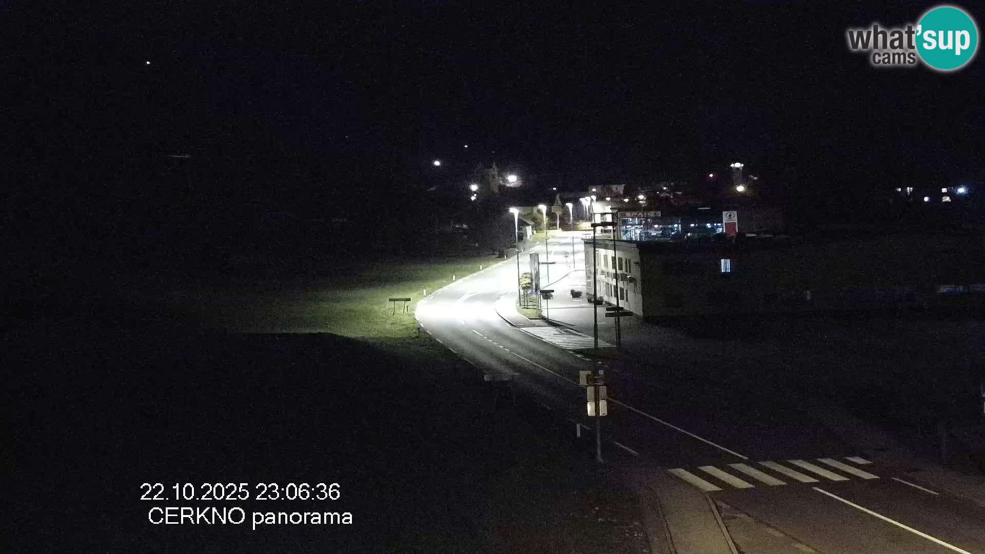 Cerkno entrada a la ciudad Webcam en vivo