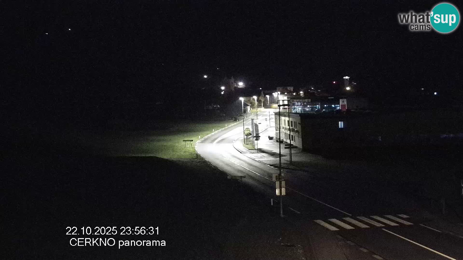 Cerkno city entrance Live Webcam