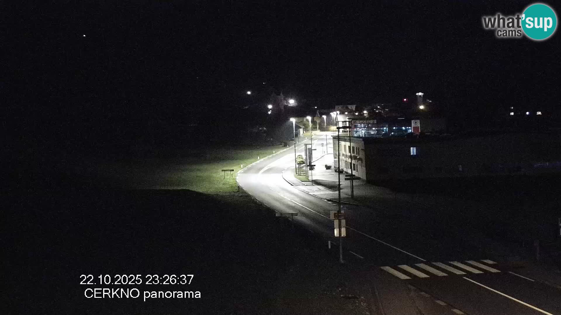 Webcam en direct – Entrée de la ville de Cerkno