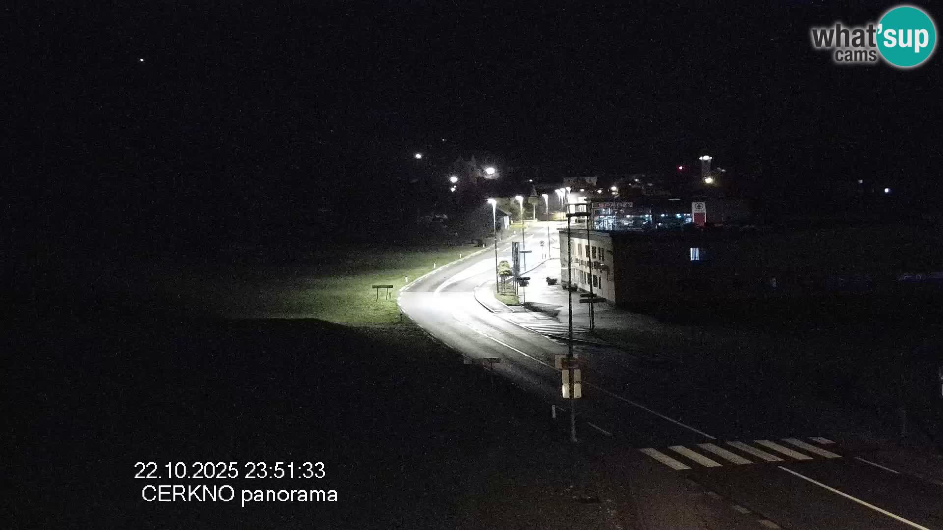 Cerkno entrada a la ciudad Webcam en vivo