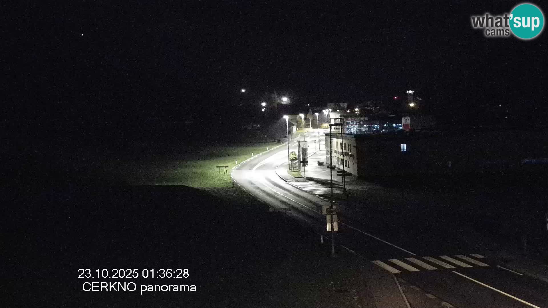 Cerkno city entrance Live Webcam
