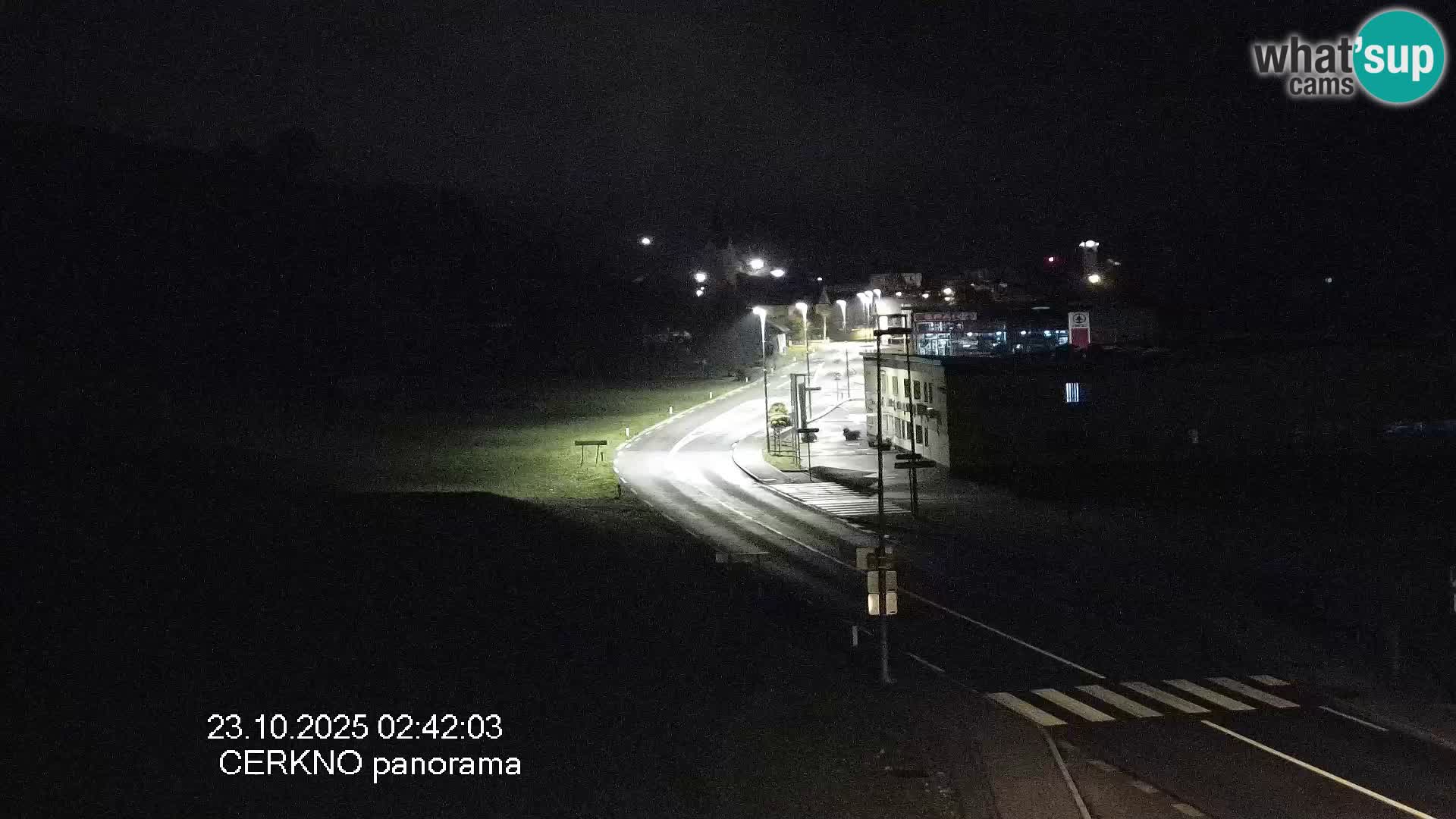 Webcam en direct – Entrée de la ville de Cerkno