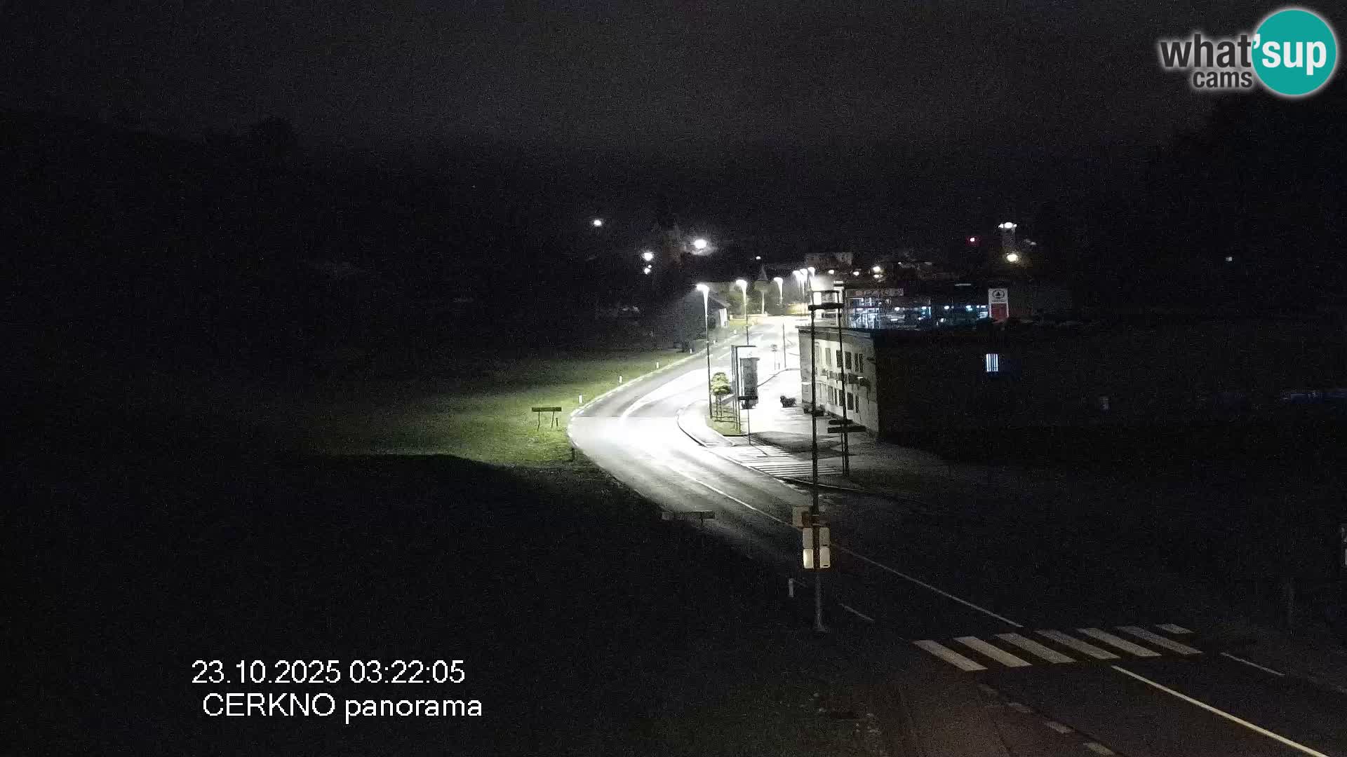 Cerkno city entrance Live Webcam