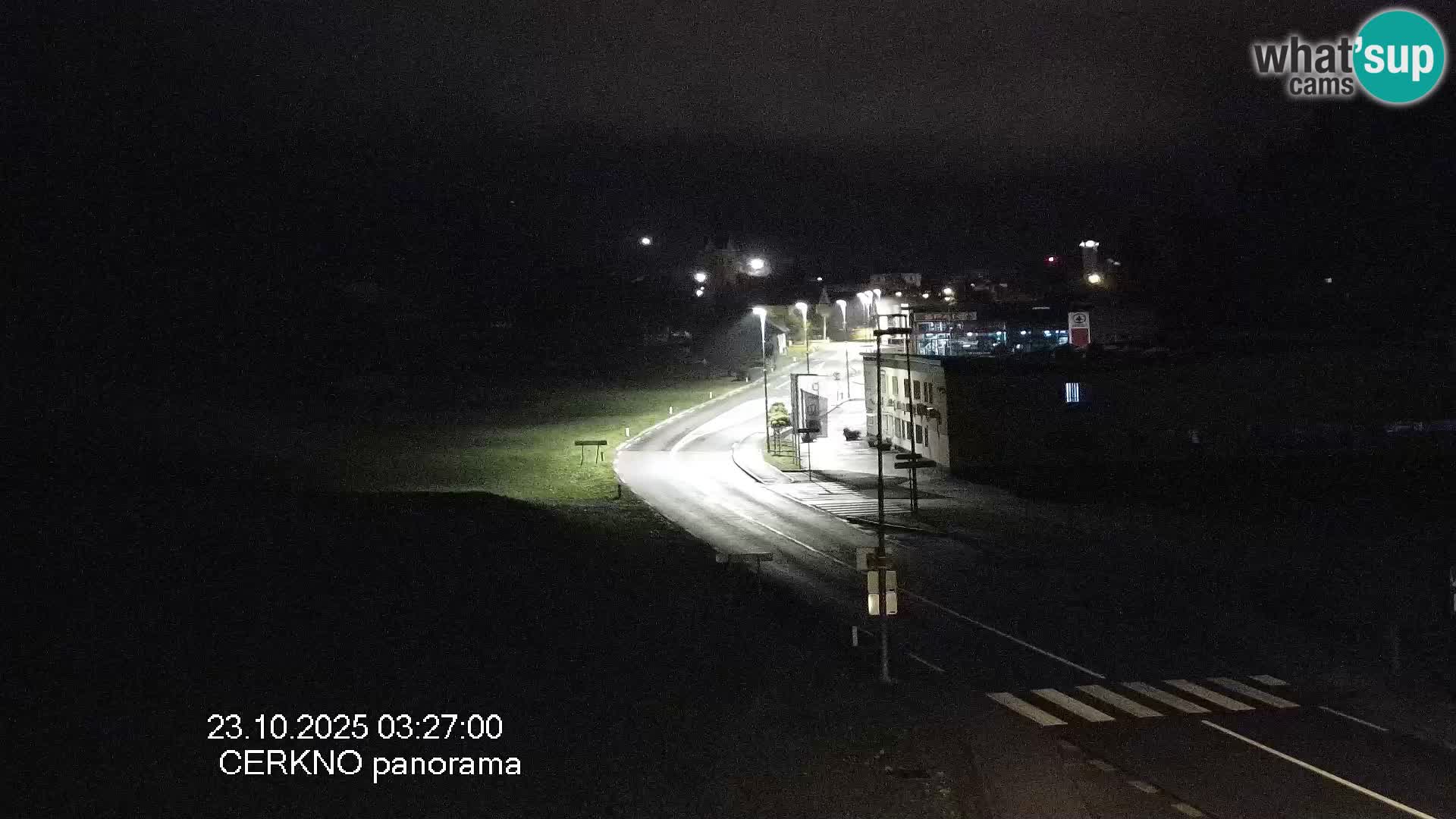 Cerkno city entrance Live Webcam
