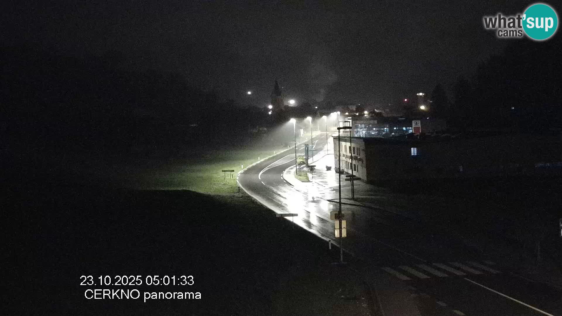 Cerkno city entrance Live Webcam