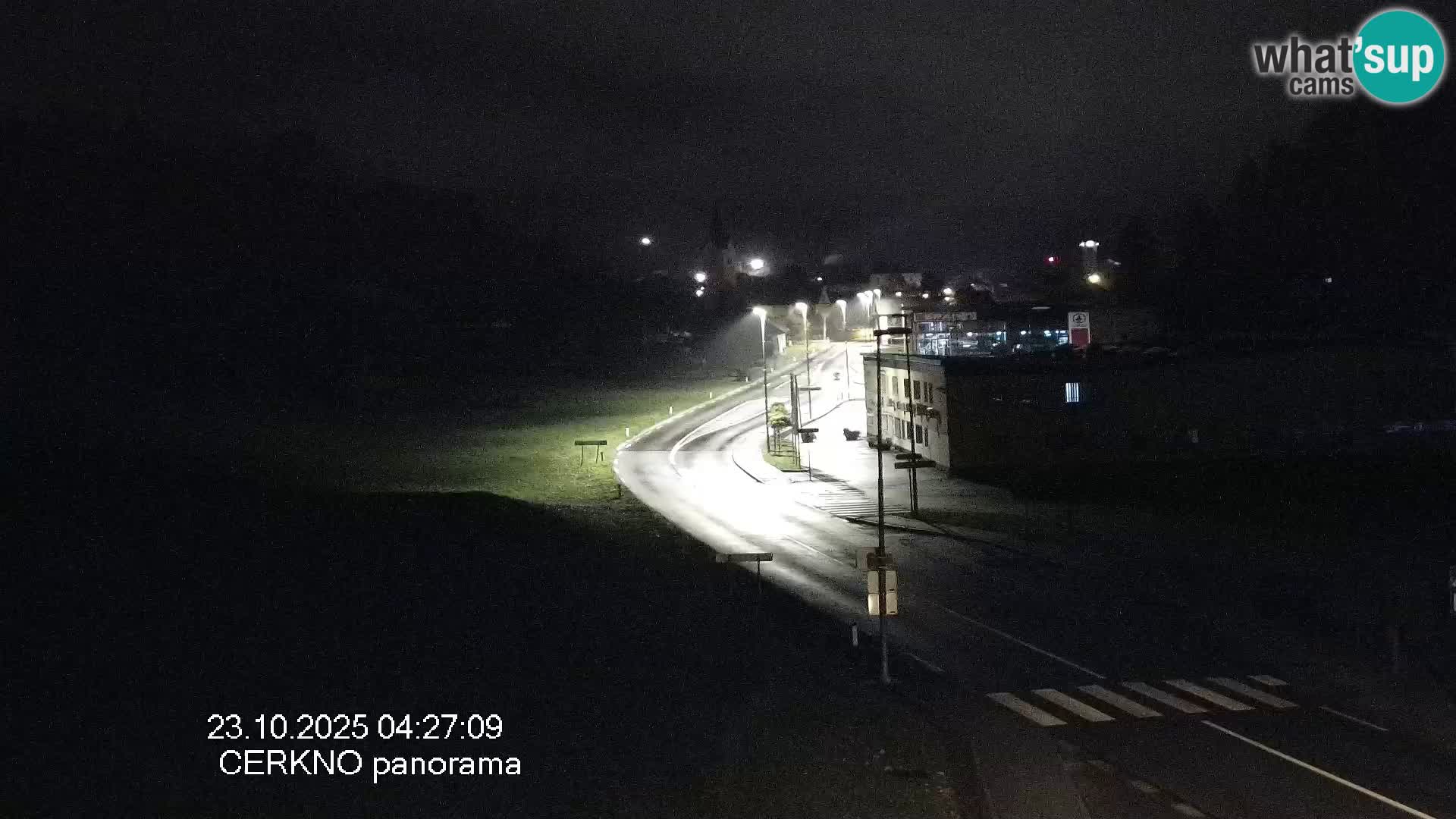 Cerkno city entrance Live Webcam