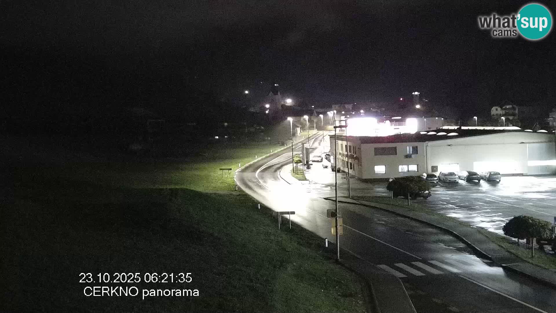 Webcam en direct – Entrée de la ville de Cerkno