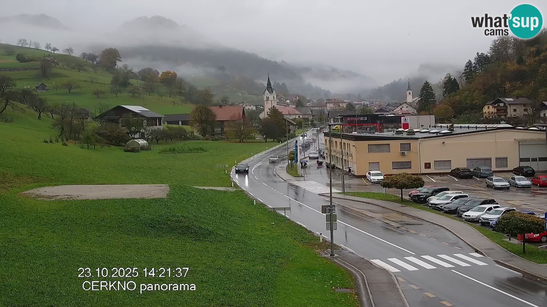 Cerkno city entrance Live Webcam