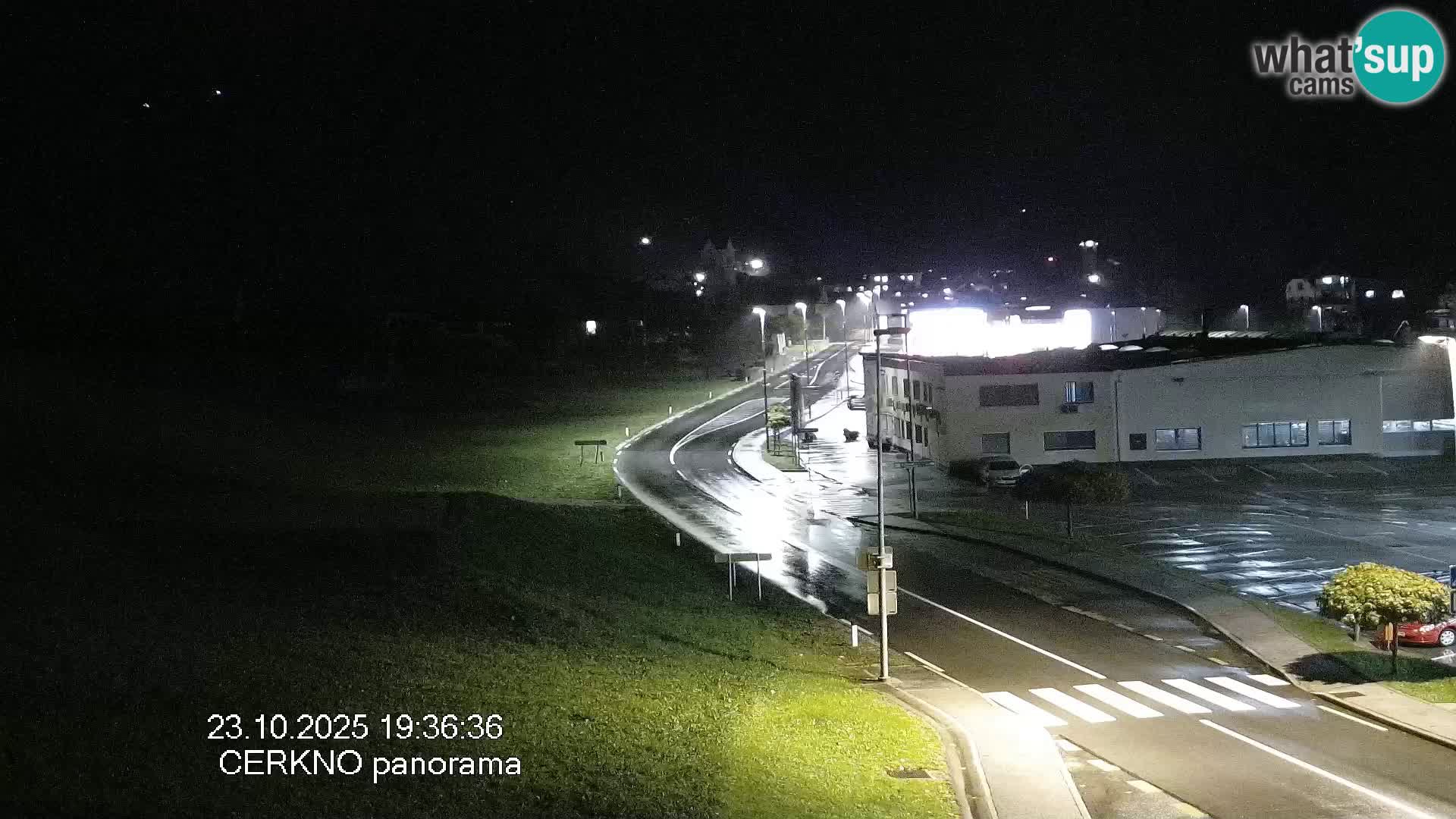 Cerkno city entrance Live Webcam