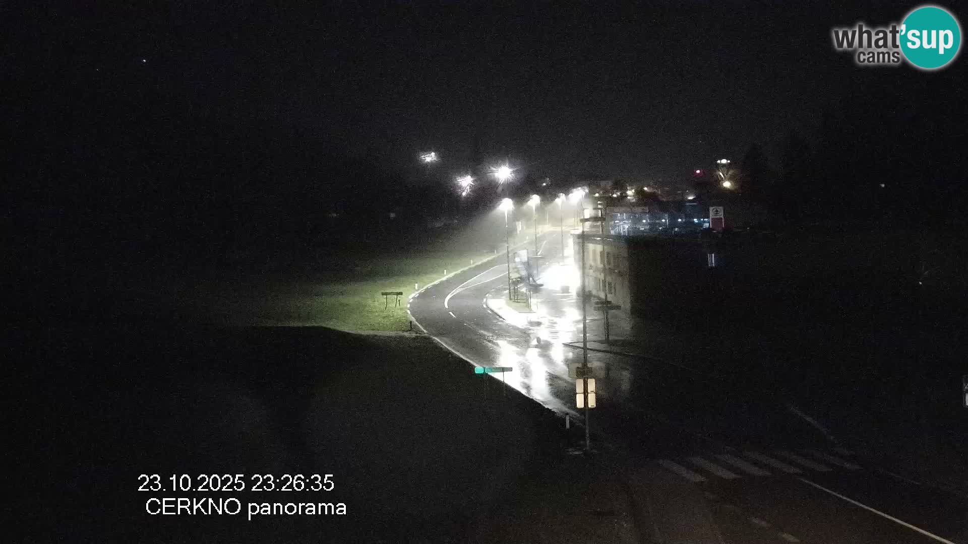 Cerkno city entrance Live Webcam