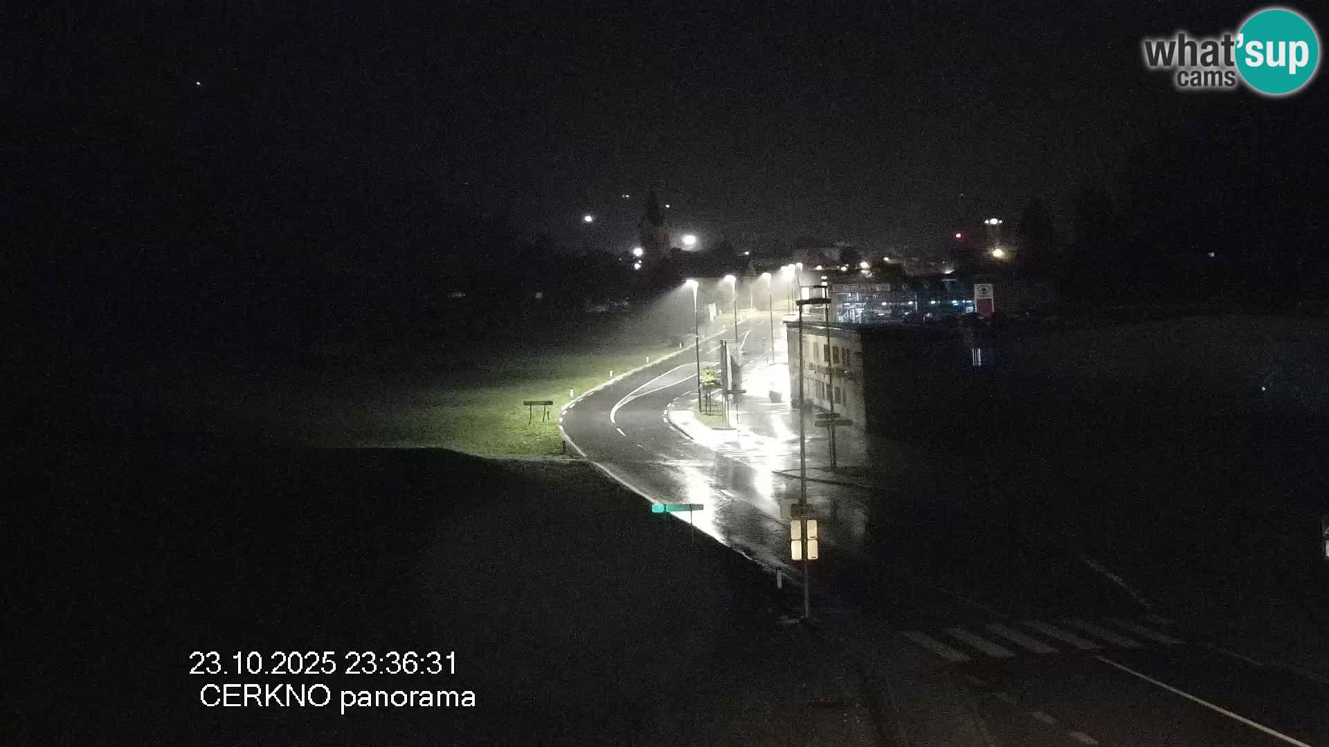Cerkno entrada a la ciudad Webcam en vivo