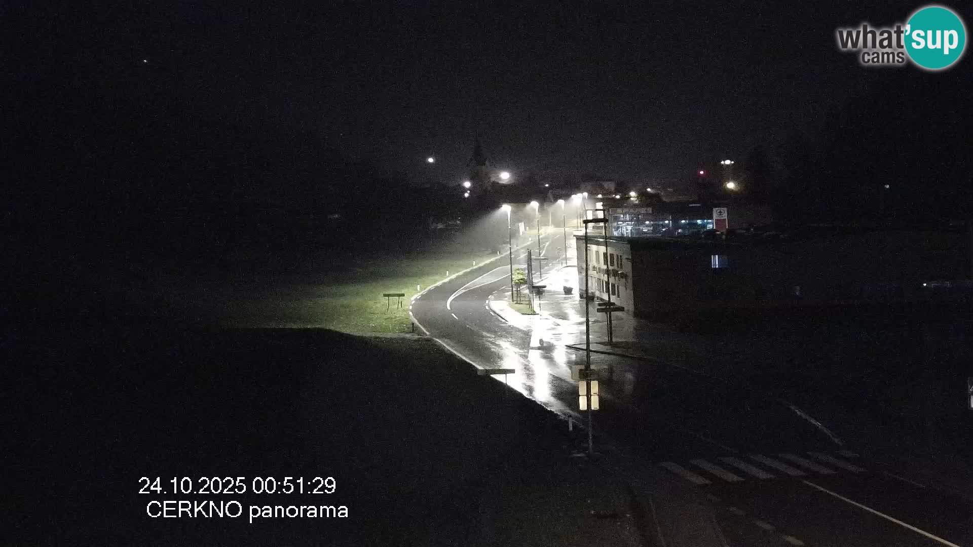 Webcam en direct – Entrée de la ville de Cerkno