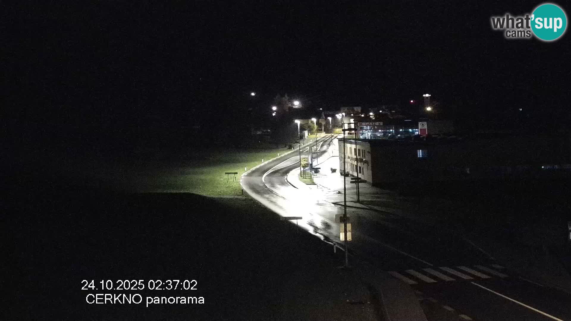 Cerkno city entrance Live Webcam