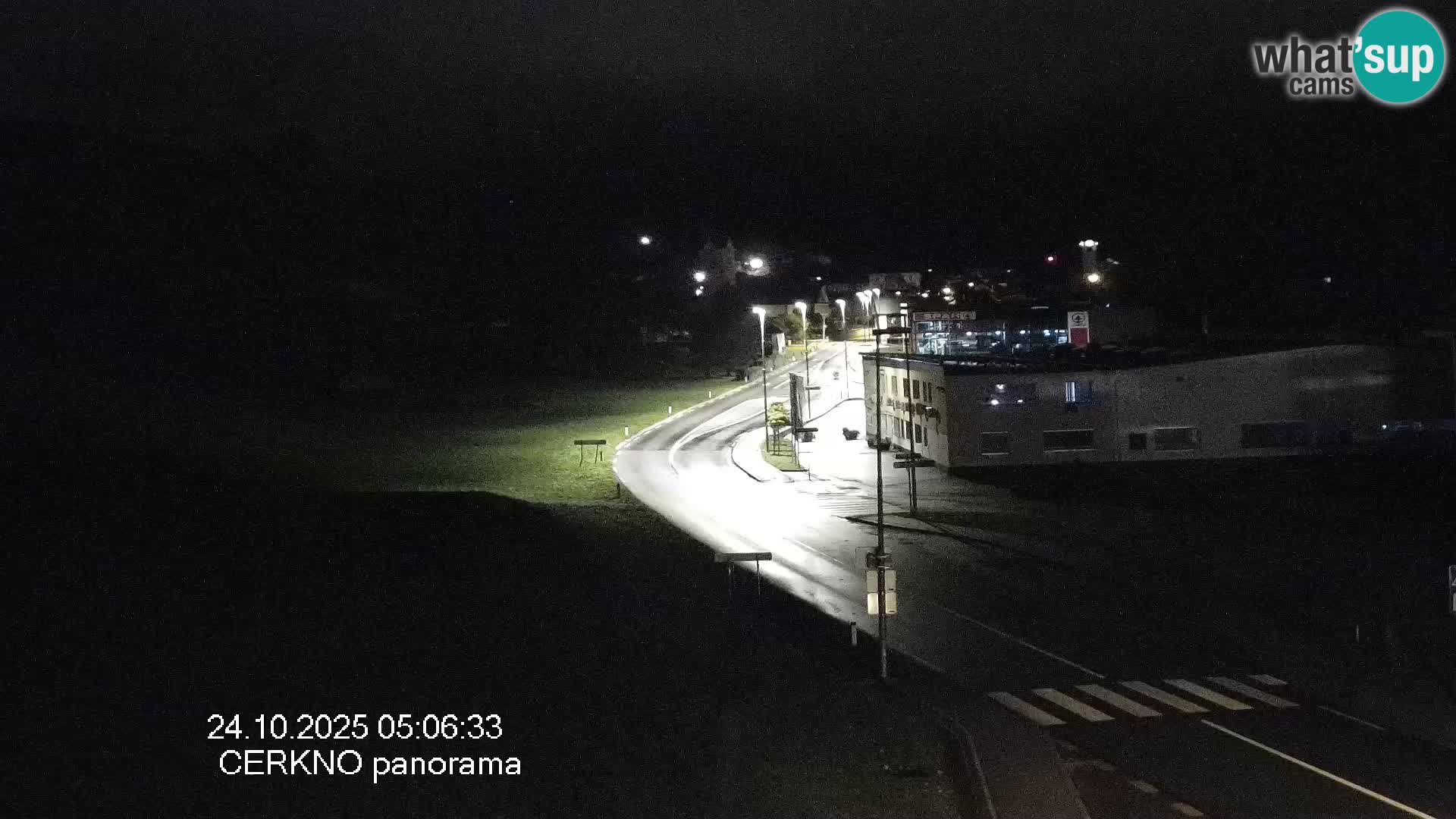 Cerkno city entrance Live Webcam