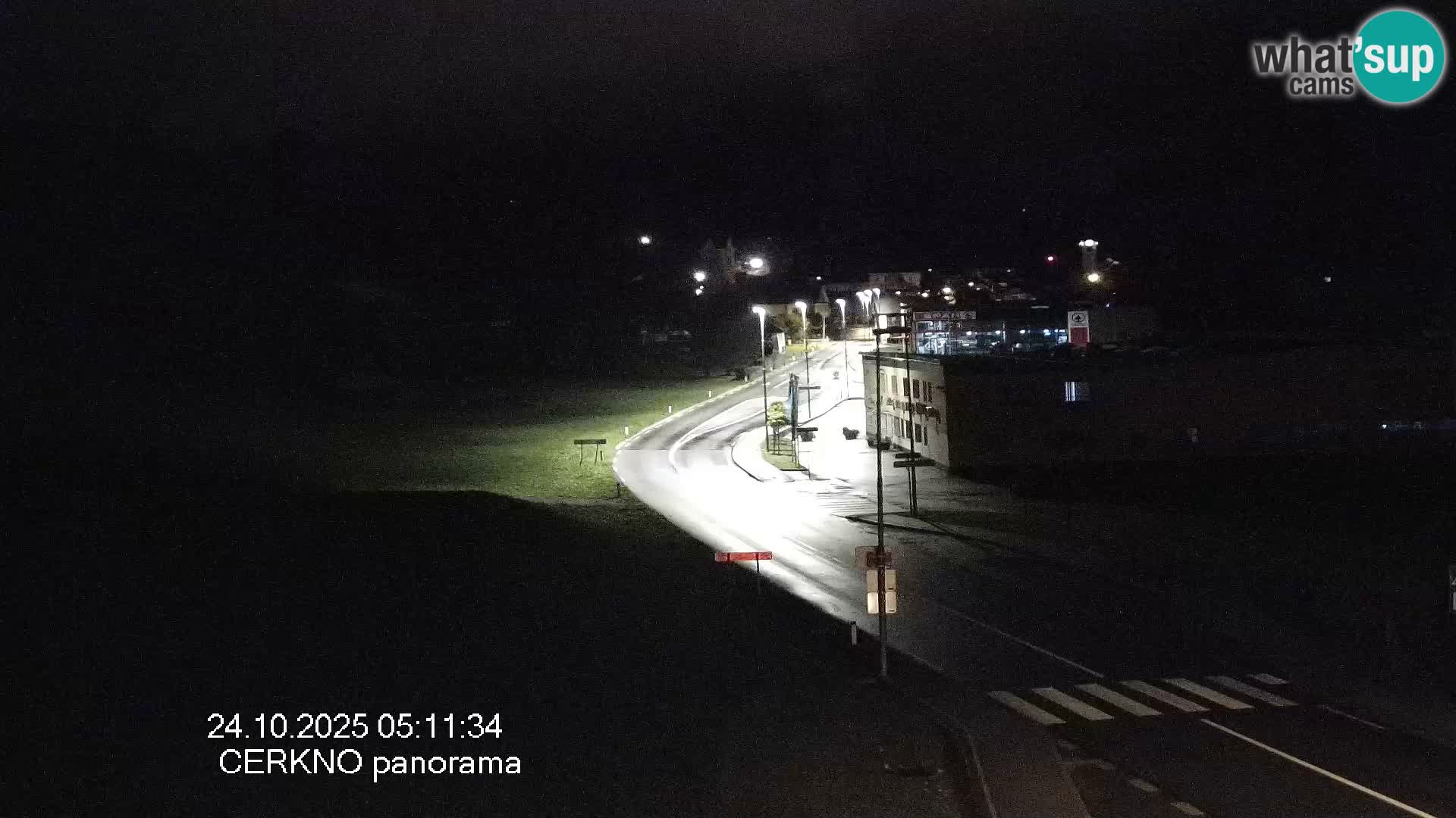 Webcam en direct – Entrée de la ville de Cerkno