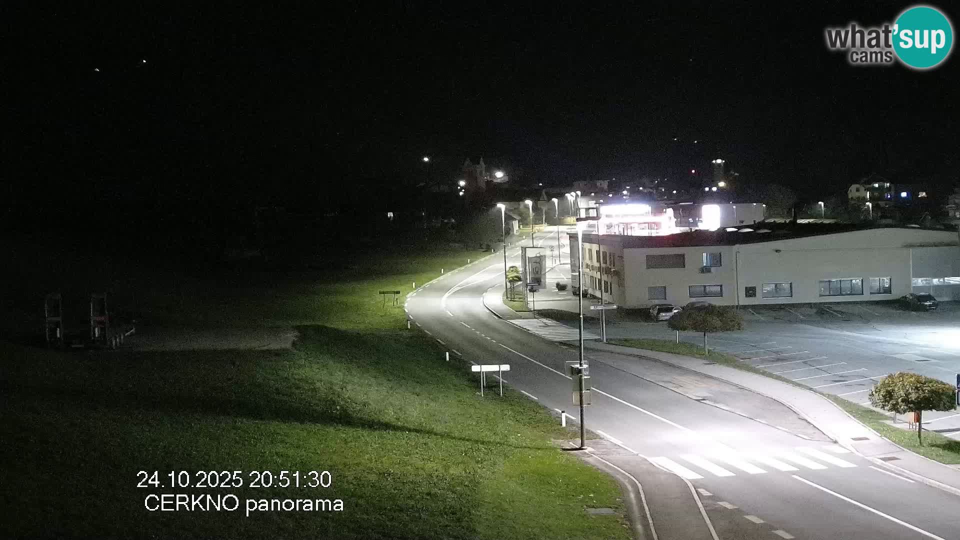 Cerkno city entrance Live Webcam