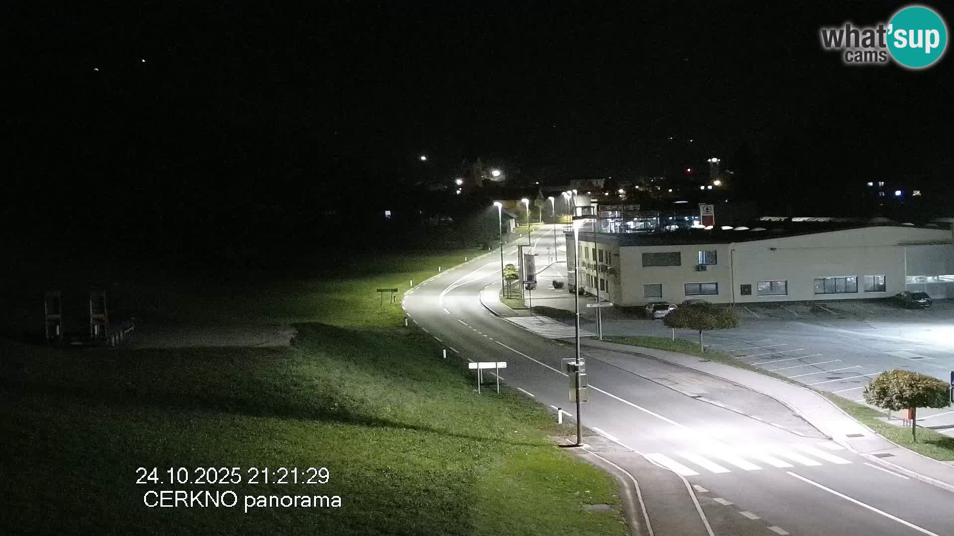 Webcam en direct – Entrée de la ville de Cerkno