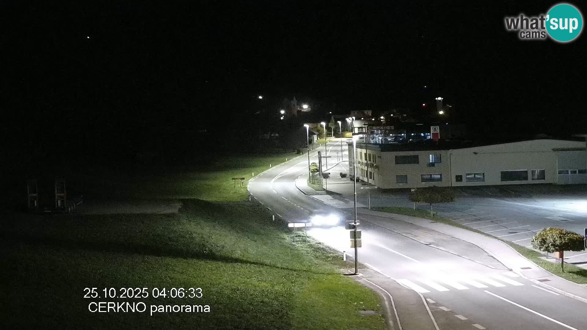 Webcam en direct – Entrée de la ville de Cerkno