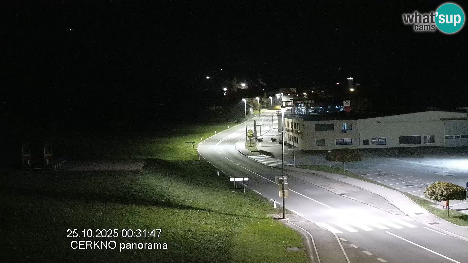 Cerkno city entrance Live Webcam
