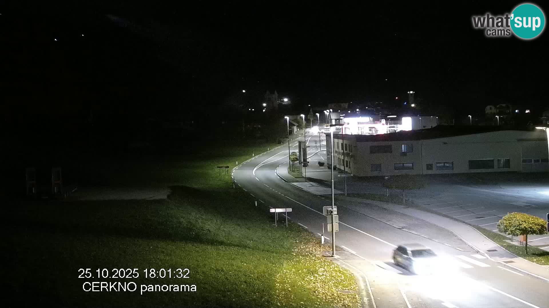 Cerkno entrada a la ciudad Webcam en vivo