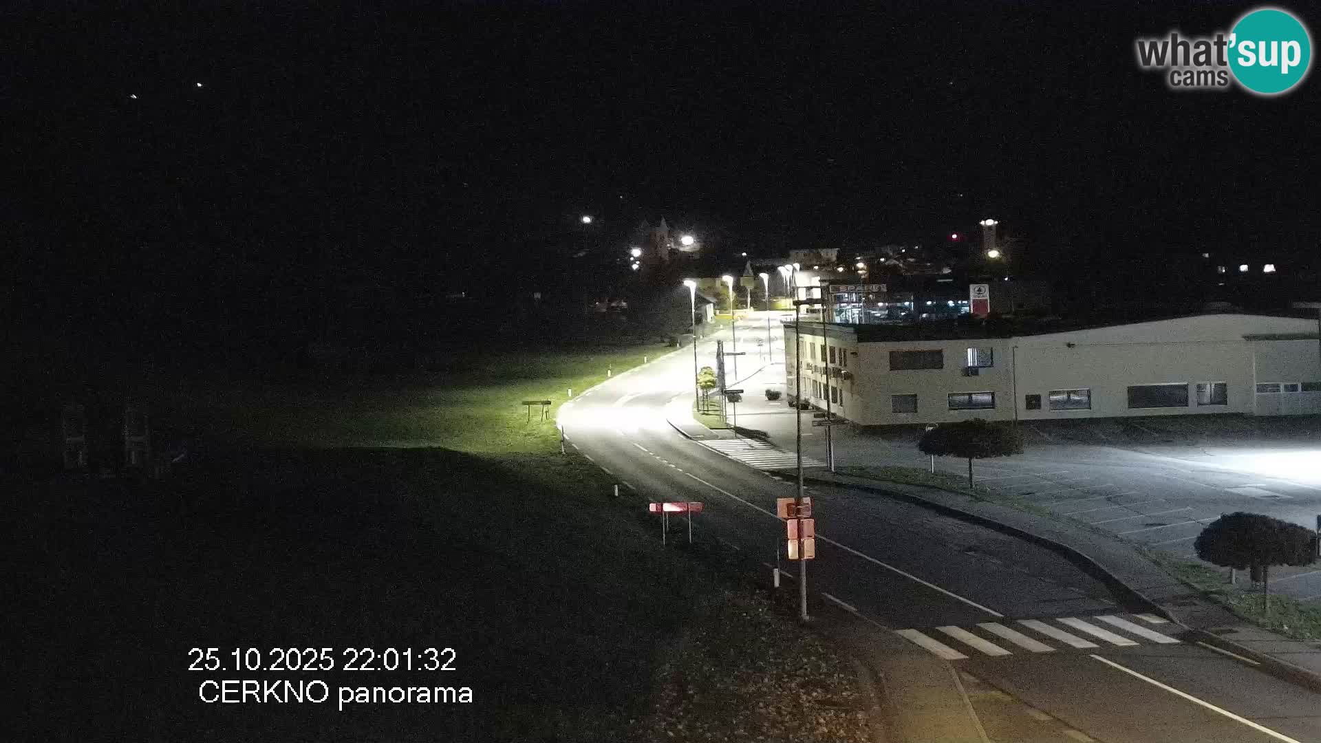 Webcam en direct – Entrée de la ville de Cerkno