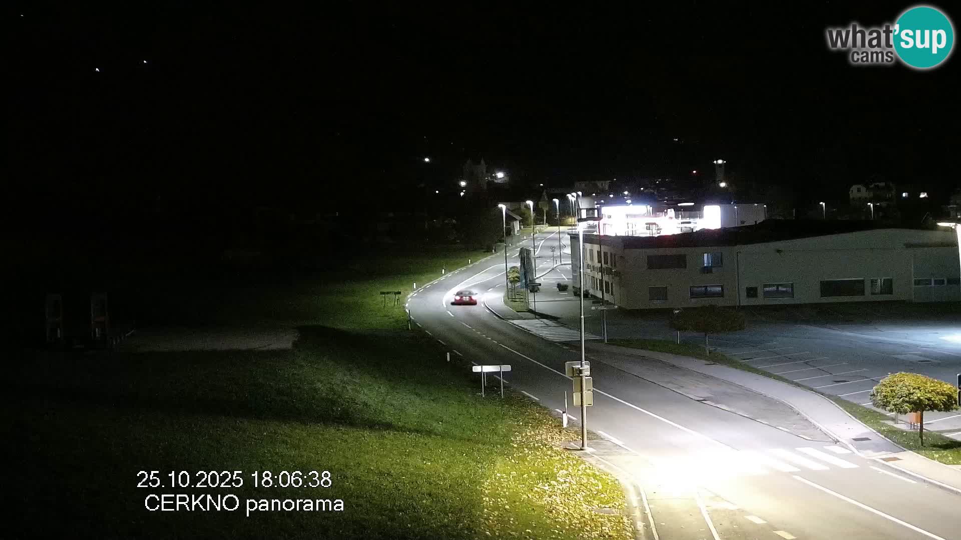 Webcam en direct – Entrée de la ville de Cerkno