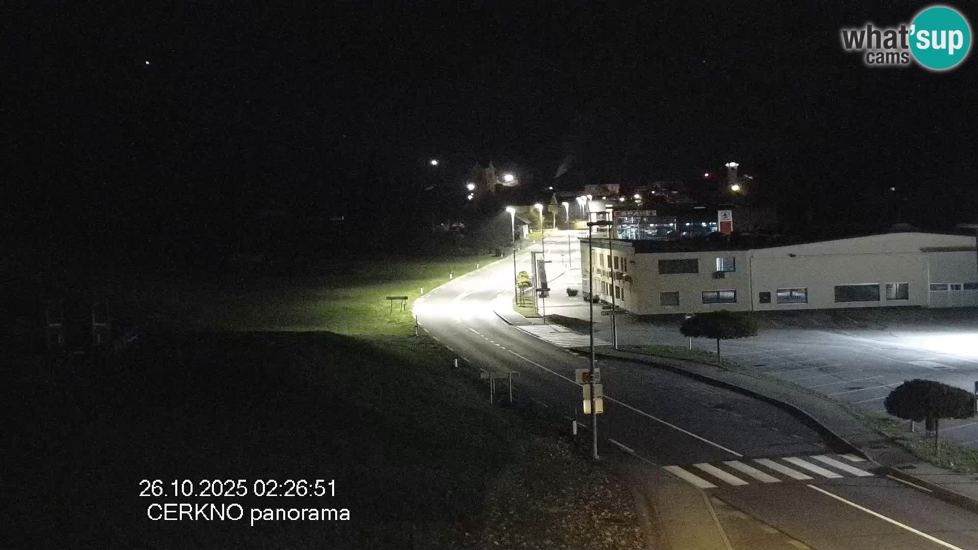 Webcam en direct – Entrée de la ville de Cerkno