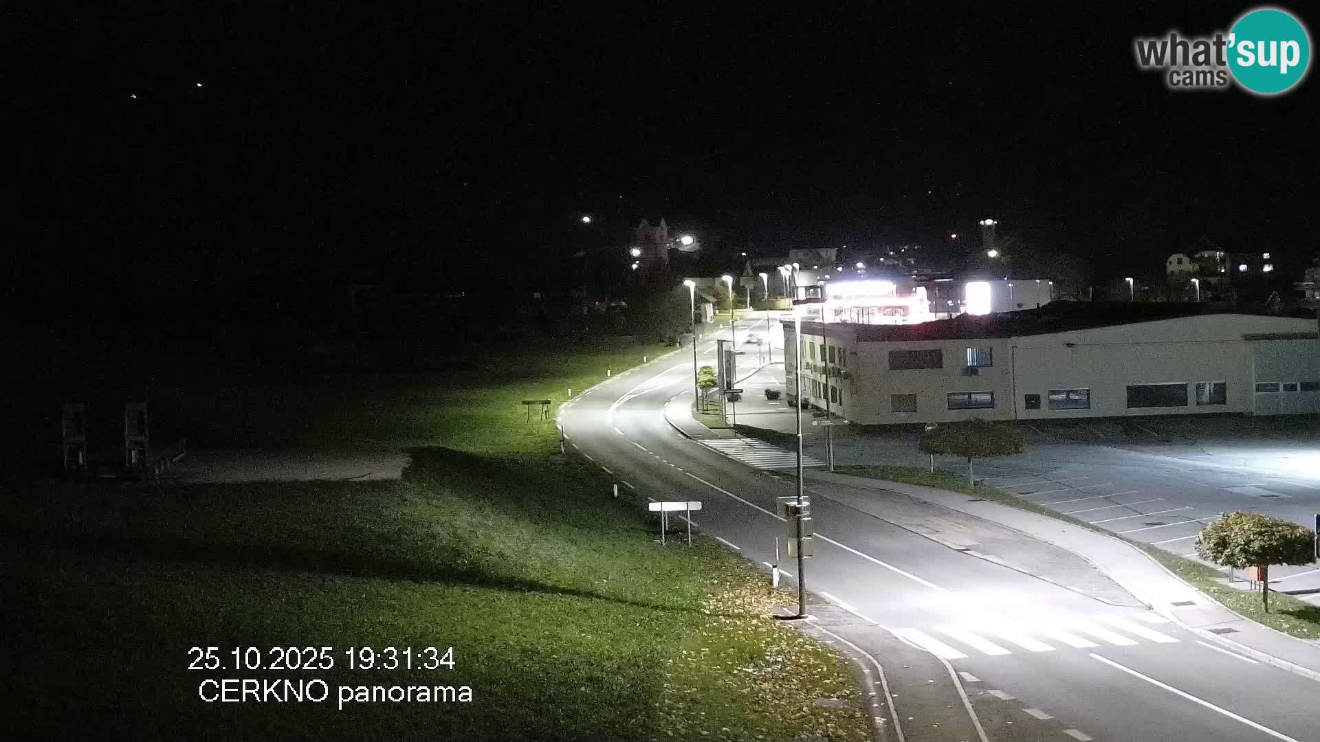 Cerkno city entrance Live Webcam