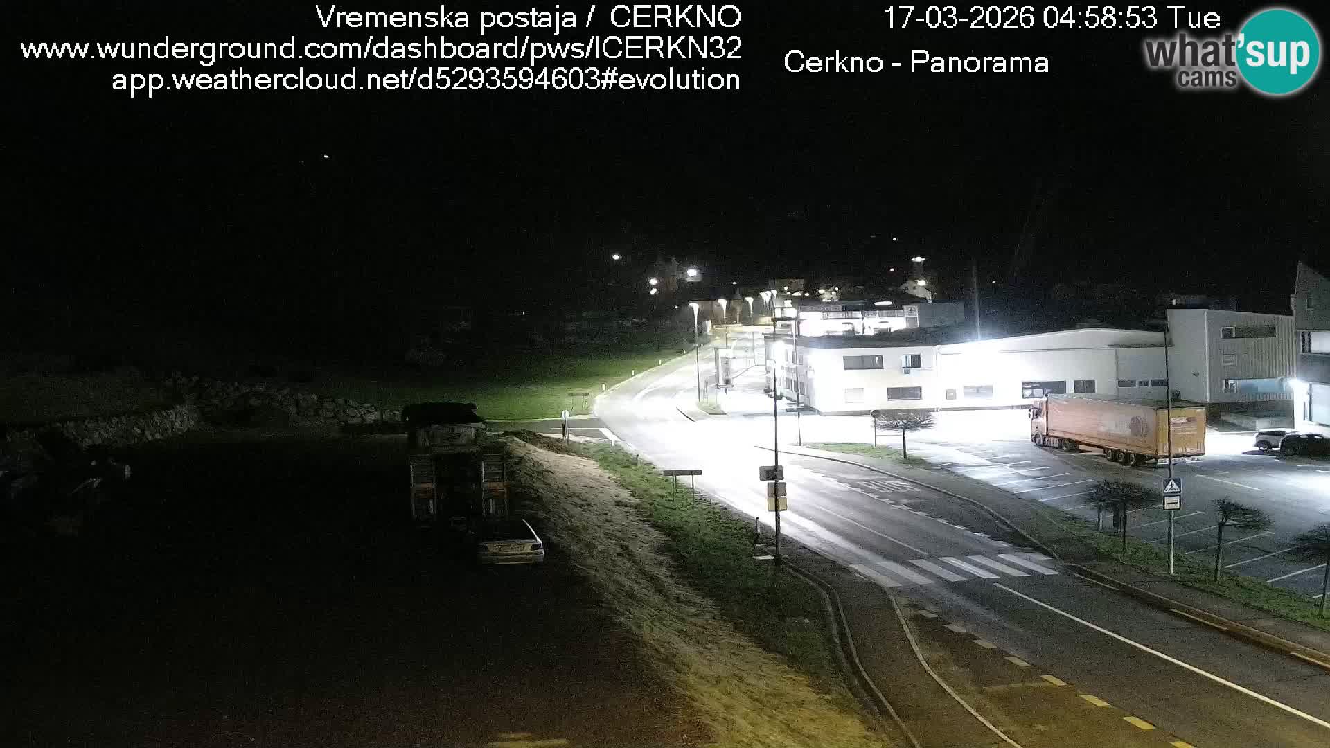 Cerkno entrada a la ciudad Webcam en vivo