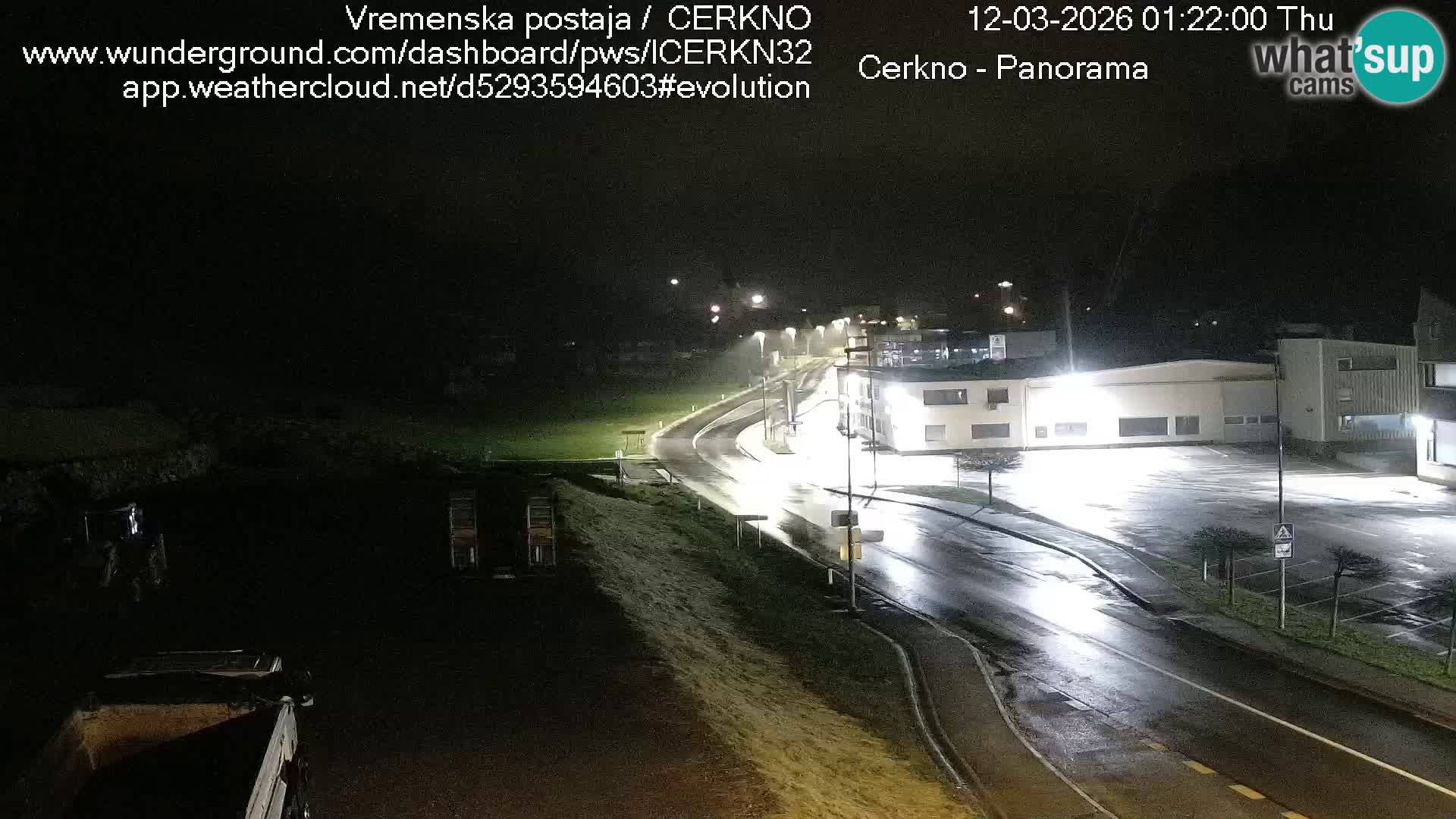 Webcam en direct – Entrée de la ville de Cerkno