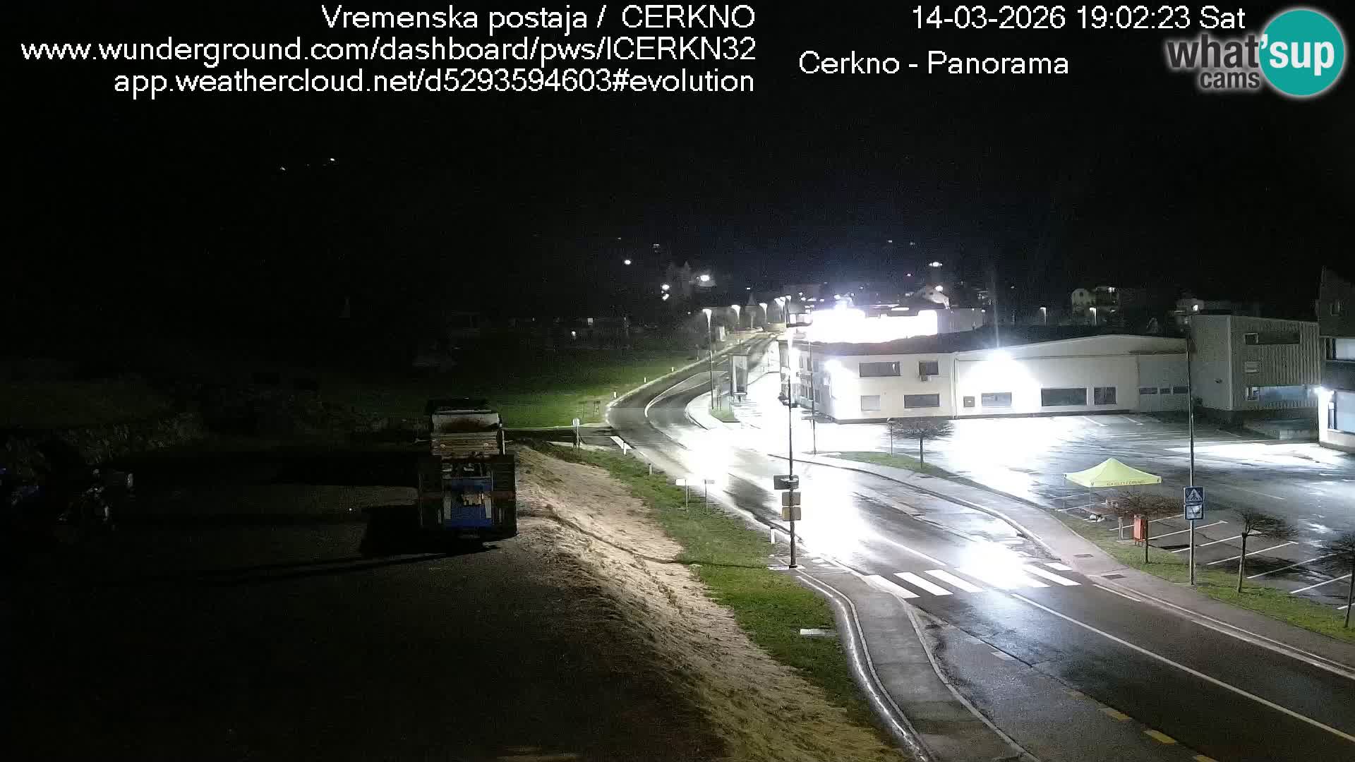 Cerkno entrada a la ciudad Webcam en vivo