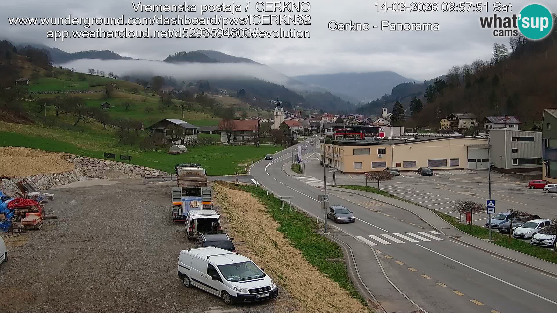 Cerkno ulaz u grad – Kamera uživo