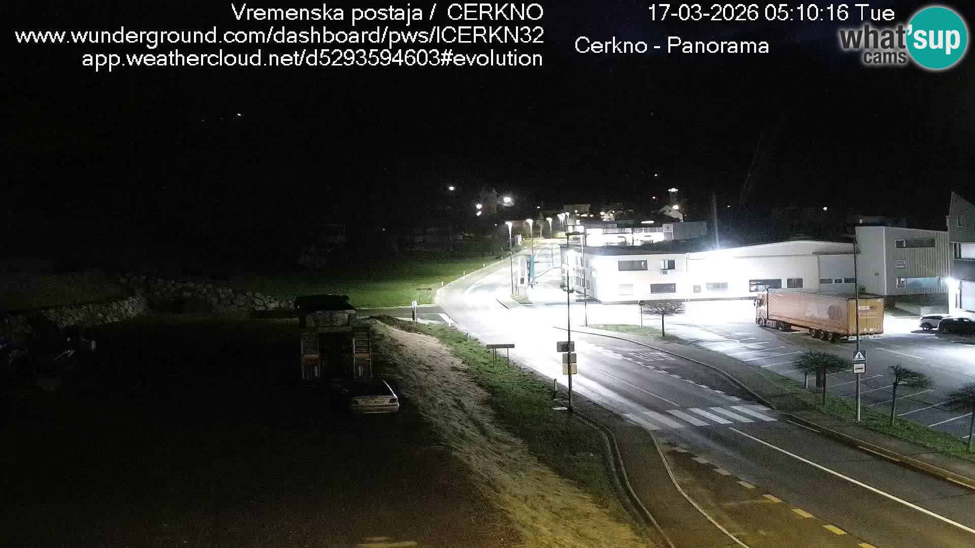 Cerkno entrada a la ciudad Webcam en vivo