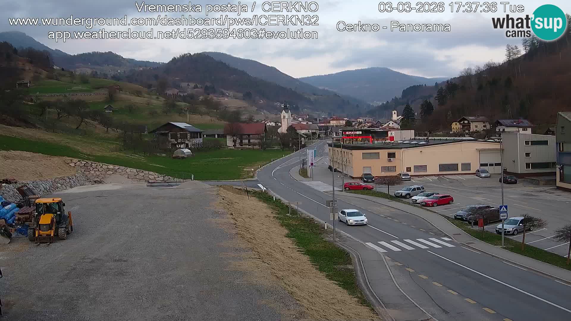 Cerkno ulaz u grad – Kamera uživo