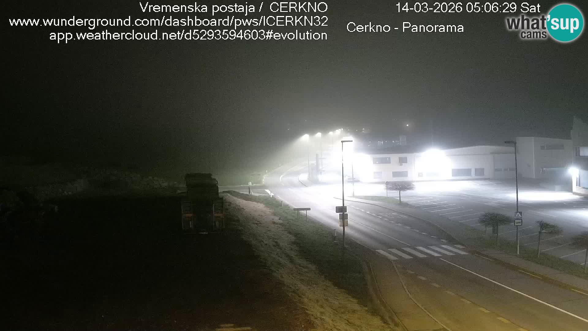 Webcam en direct – Entrée de la ville de Cerkno