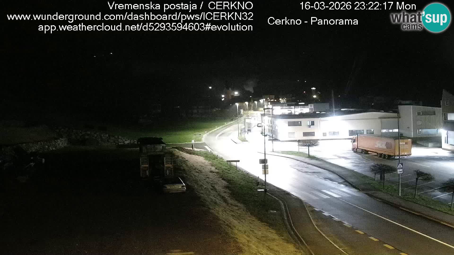 Cerkno city entrance Live Webcam