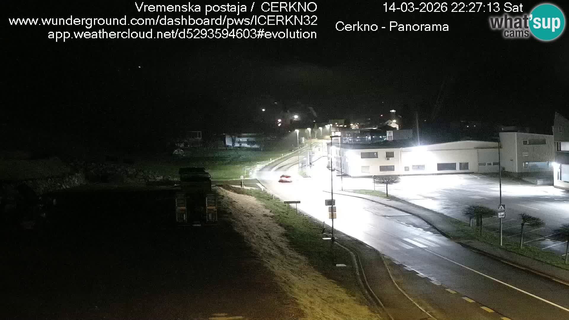 Cerkno entrada a la ciudad Webcam en vivo