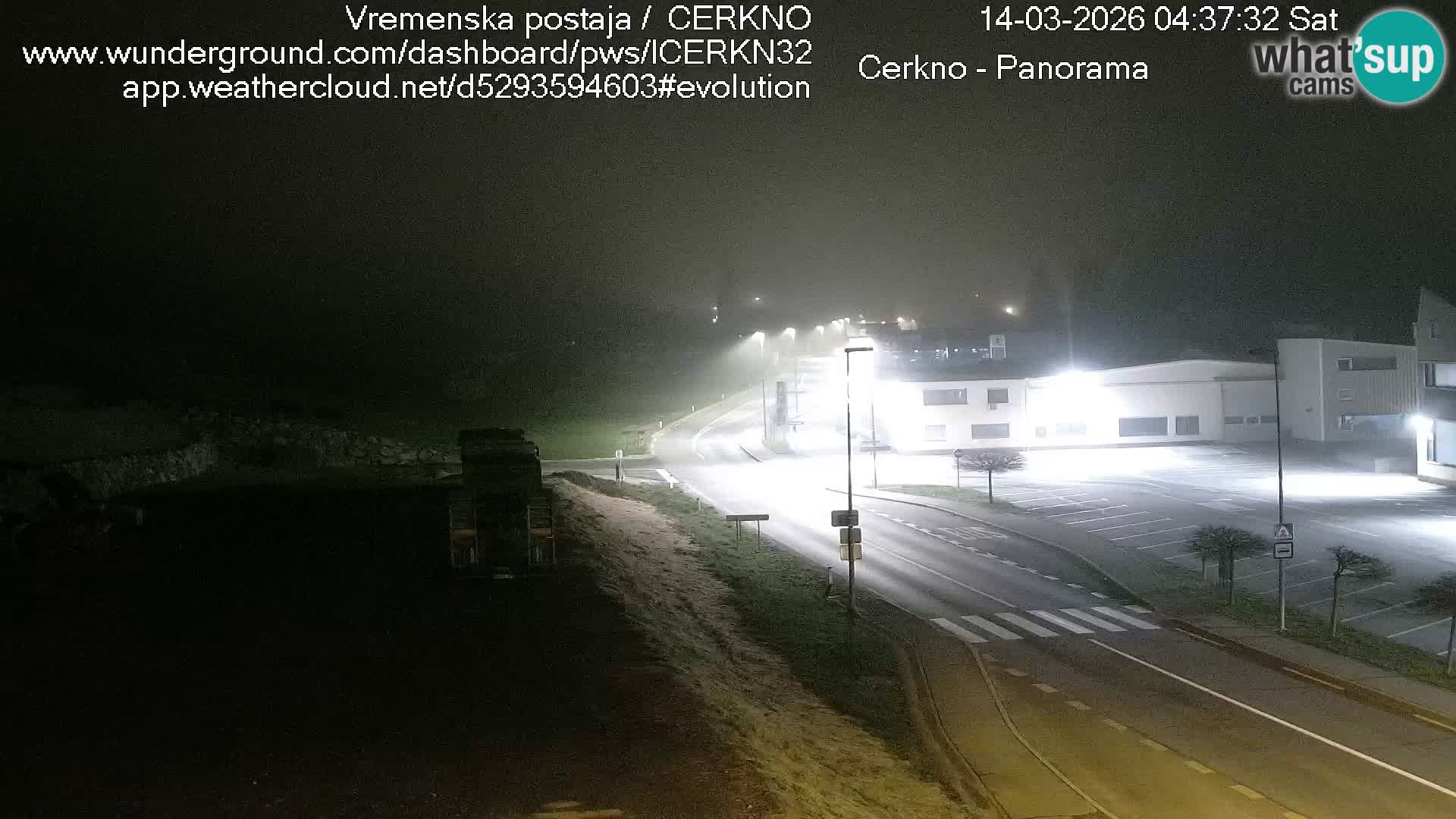 Webcam en direct – Entrée de la ville de Cerkno