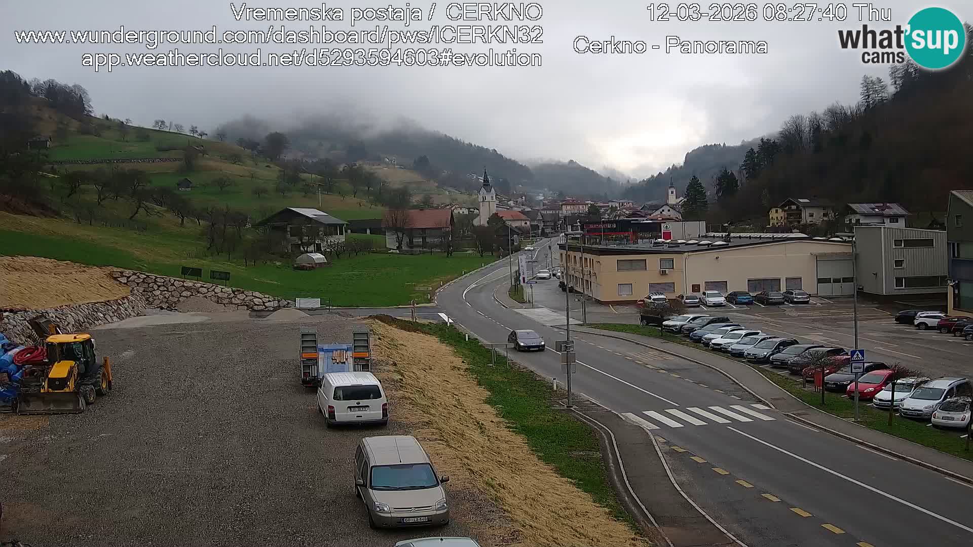 Cerkno ulaz u grad – Kamera uživo