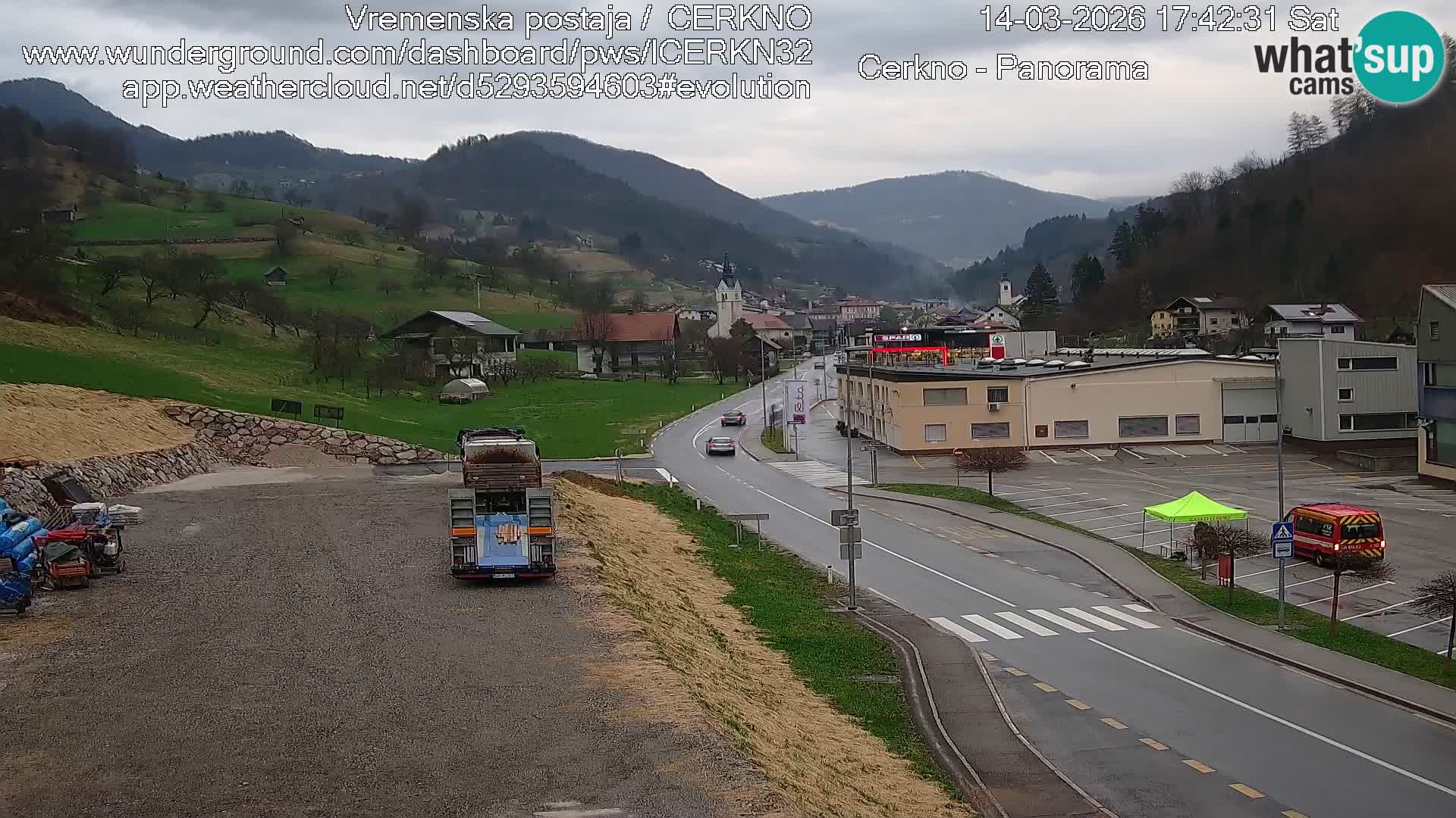 Webcam Ingresso Città di Cerkno